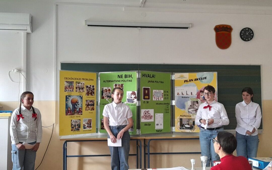Učenici Građanskog odgoja i obrazovanja među najboljima u državi!